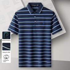 Pierre Cardin Men’s Polo Shirt (Blue Striped) P73113071A78